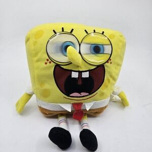 2D Eyes Spongebob Squarepants Nickelodeon Plush Stuffed Doll Soft Toy Clean